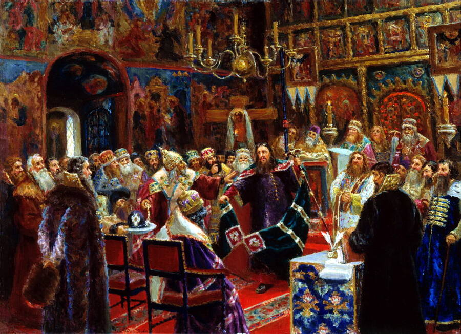 С.Д. Милорадович «Суд над патриархом Никоном», 1885 год.