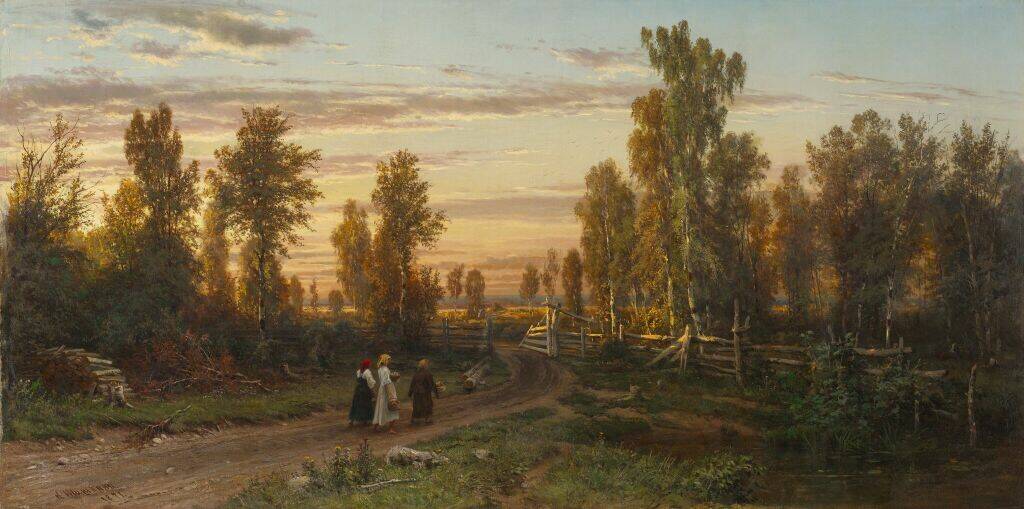 И.И. Шишкин «Вечер», 1871 год Из собрания Третьяковской галереи