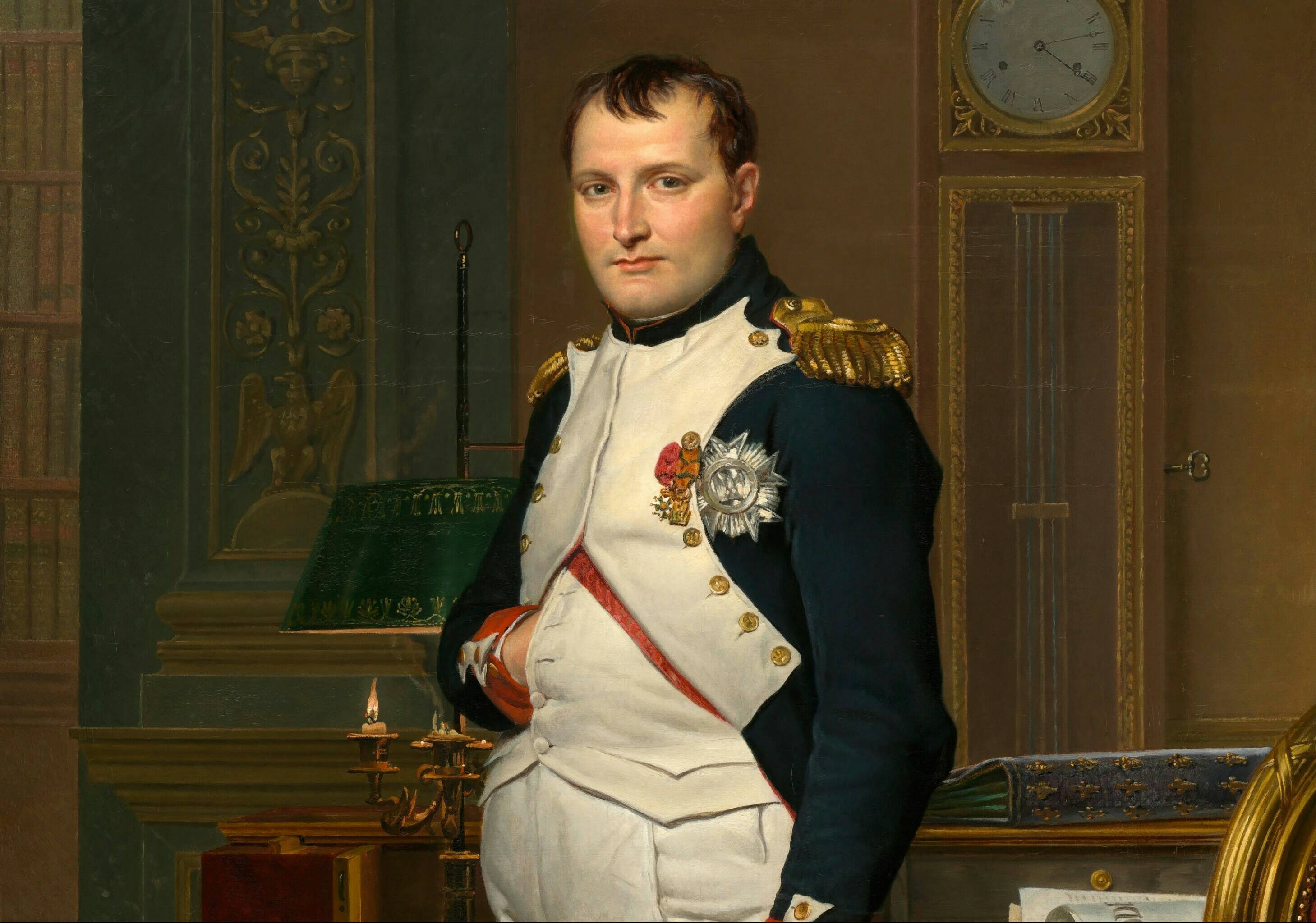 Жак-Луи Давид «Император Наполеон в своем кабинете в Тюильри» (фрагмент), 1812 год.
