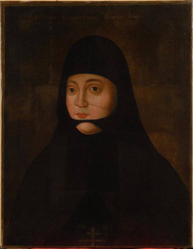 Соломония Сабурова в монастыре. Портрет XVII в. 