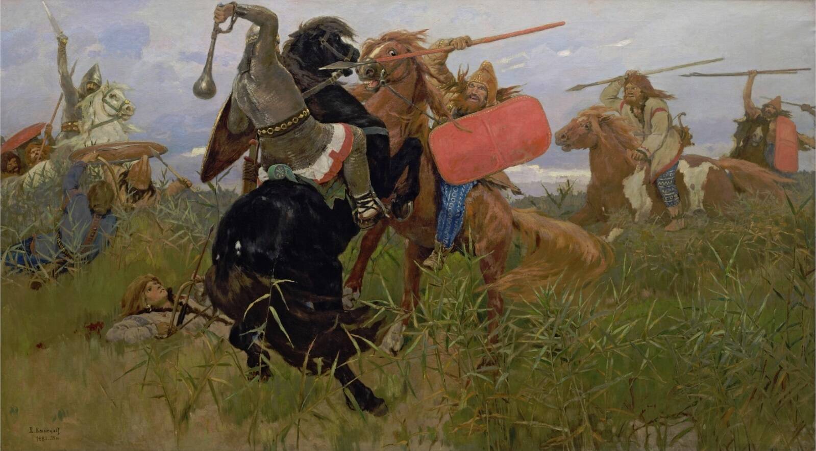 Картина В. М. Васнецова «Бой скифов со славянами». 1891 год