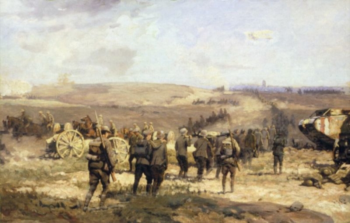 Уилл Лонгстафф. Немецкие пленные в битве при Амьене. 8 августа 1918 года.