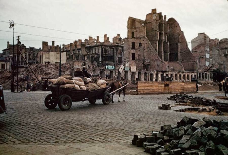 Послевоенная европа. Варшава после второй мировой войны.