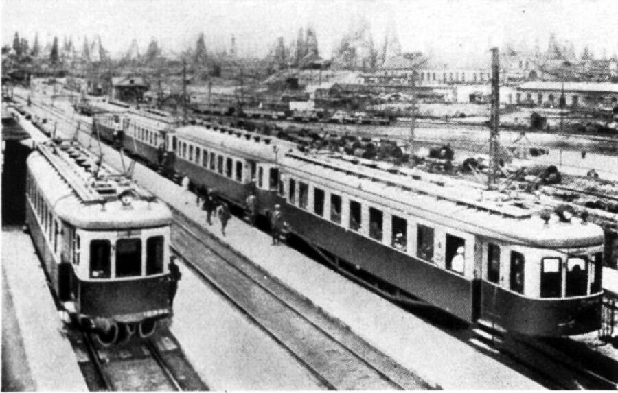 Первая в СССР электрифицированная железная дорога