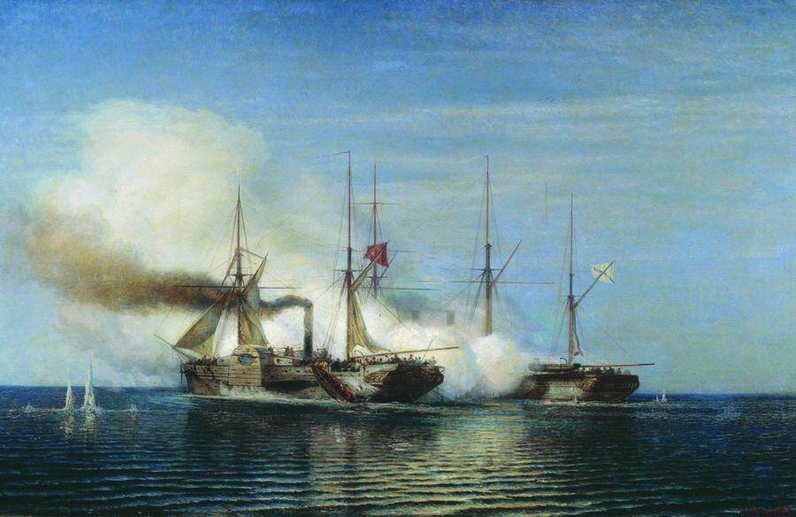Первый бой пароходов