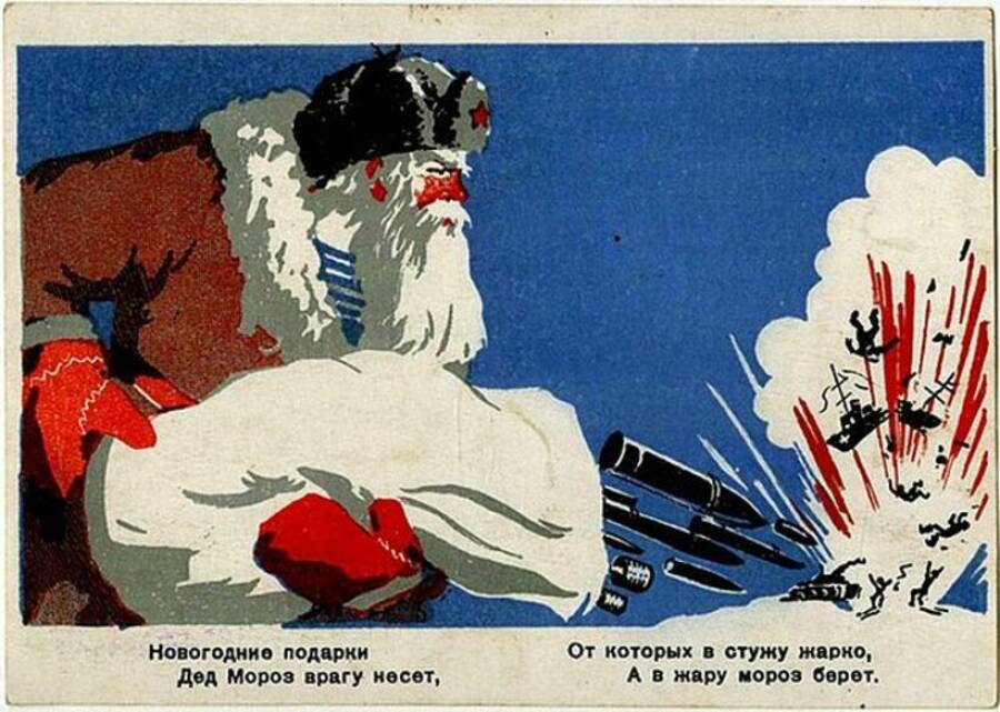 Дед Мороз с пулеметом, или Как встречали Новый год на фронте и в тылу