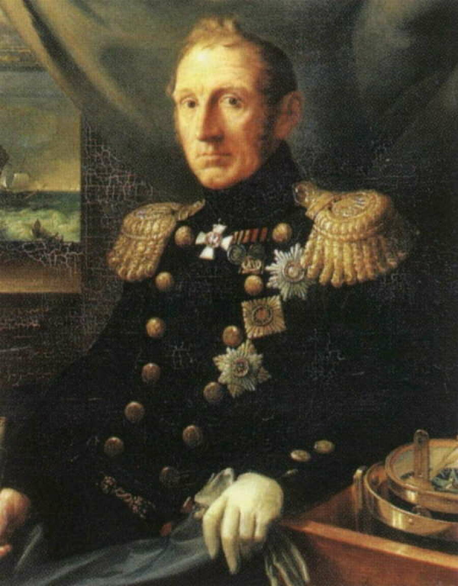 Портрет адмирала Алексея Грейга работы художника Викентия Бриоски, 1831 год