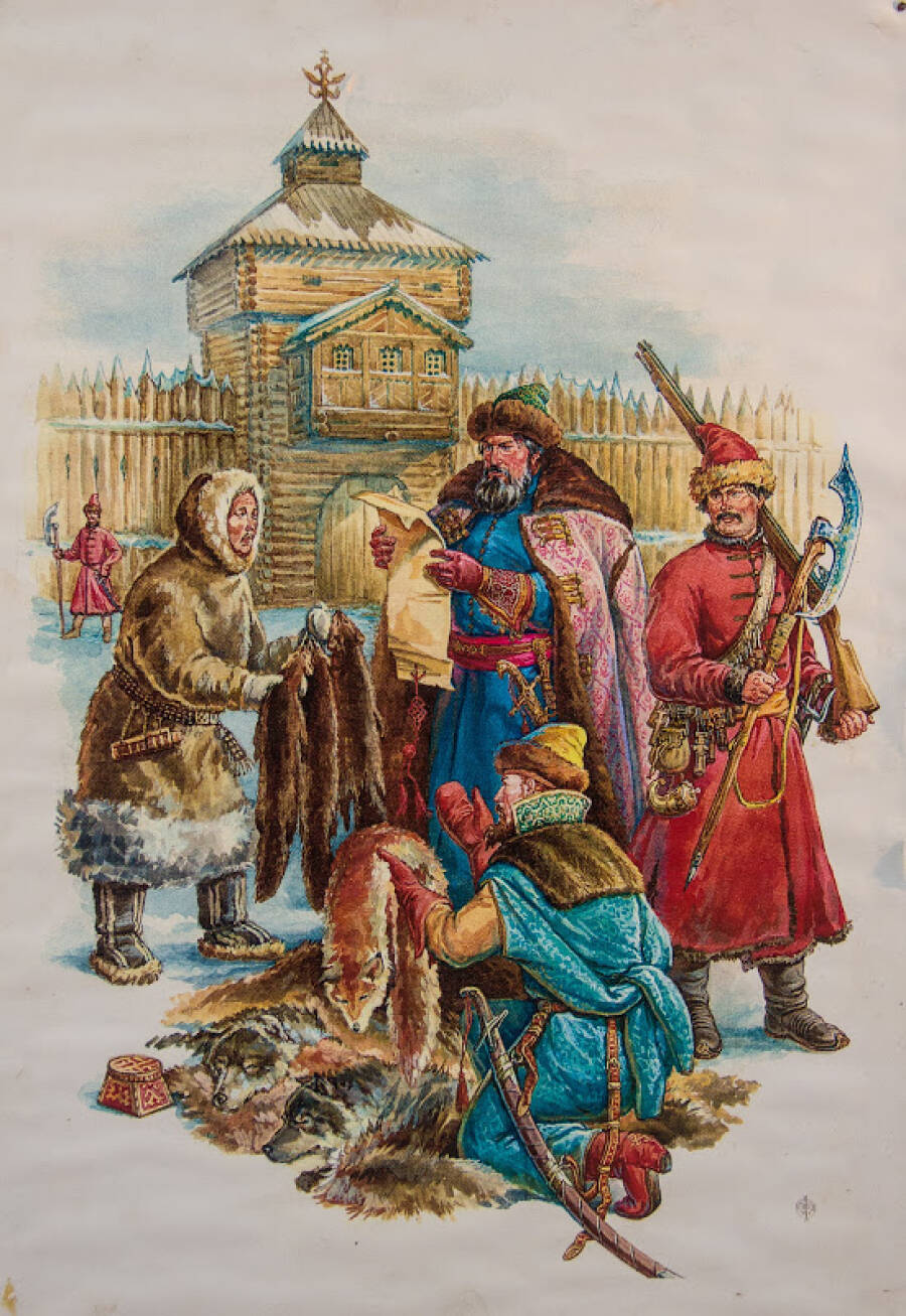 Сбор ясака в XVII веке