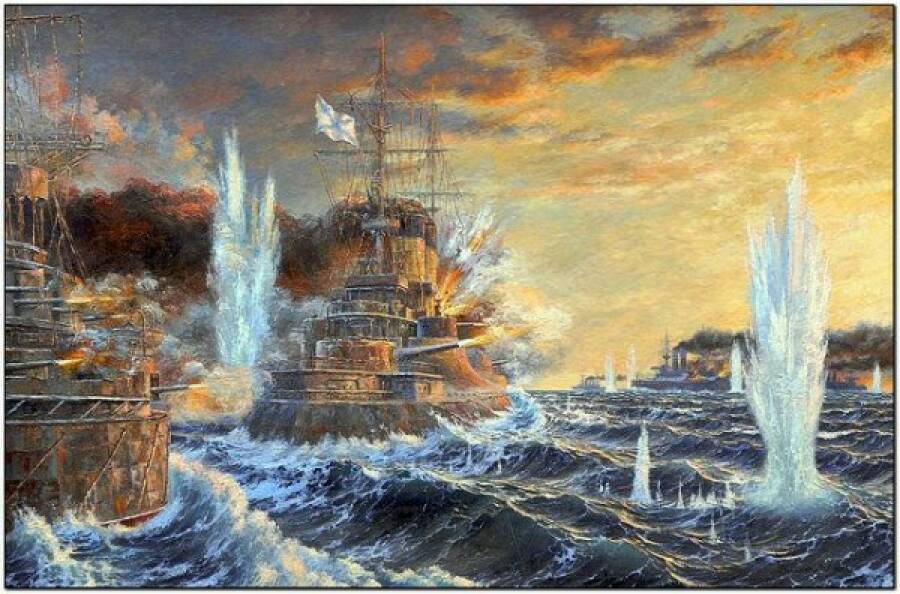 Тихоокеанский флот в Бою в Желтом море 28 июня 1904 г.