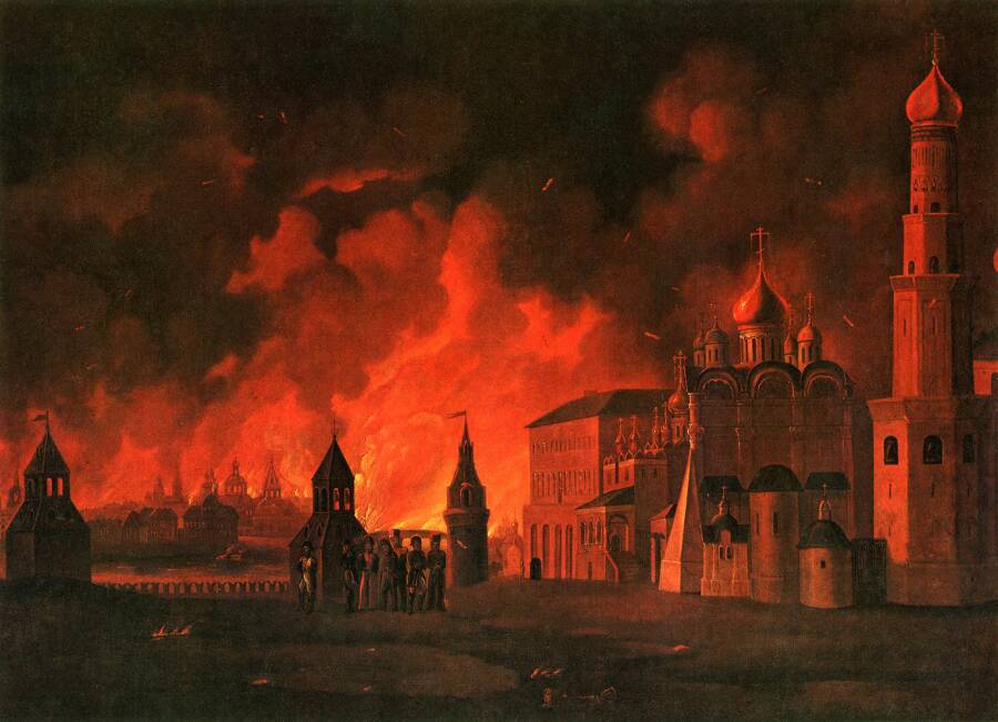 Пожар в Москве. 1812 год