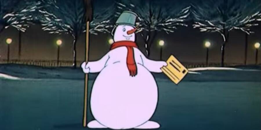 Кадр из мультфильма «Снеговик-почтовик» (1955)