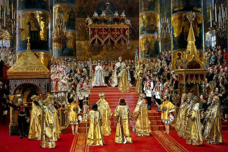 Коронация Александра III в Успенском соборе