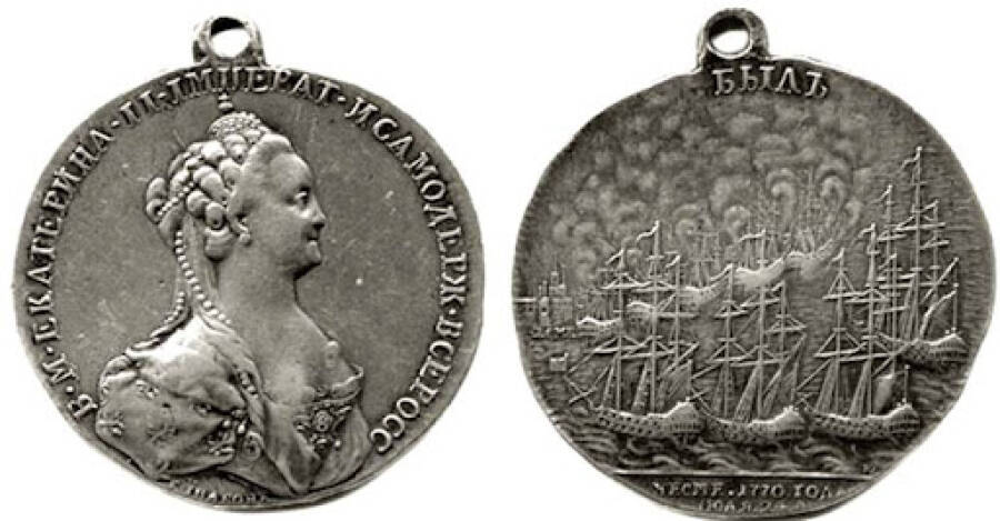 Чесменская медаль. Наградные медали второй половины 18 века