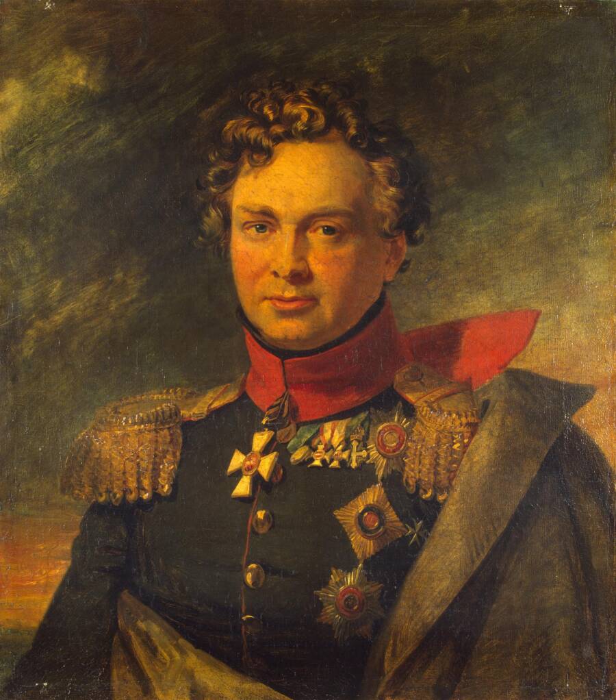 Портрет генерал-лейтенанта князя Андрея Горчакова из Военной галереи Зимнего дворца. Джордж Доу и мастерская, не позднее 1825 года