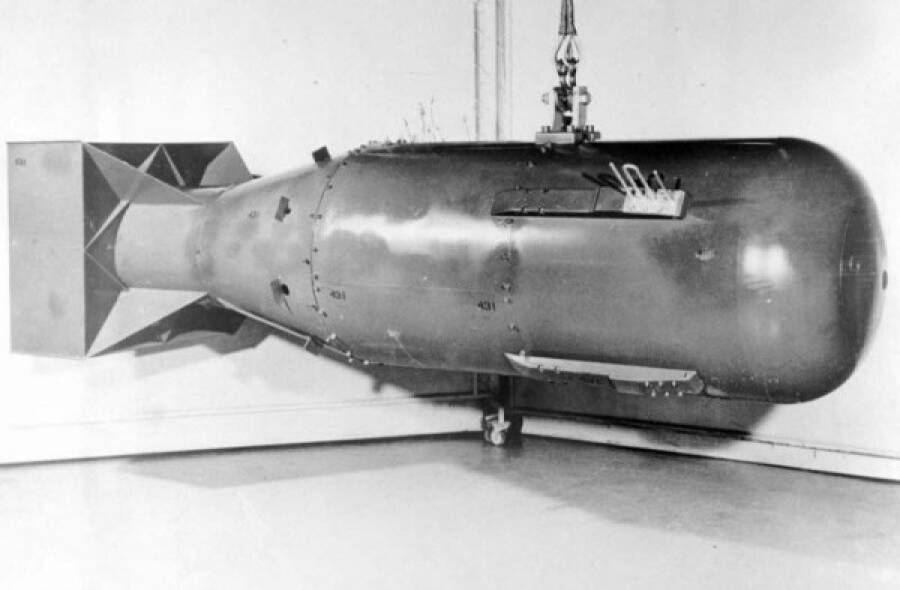 Aтомная бомба «Малыш» (Little Boy), которая 6 августа 1945 года была сброшена на Хиросиму