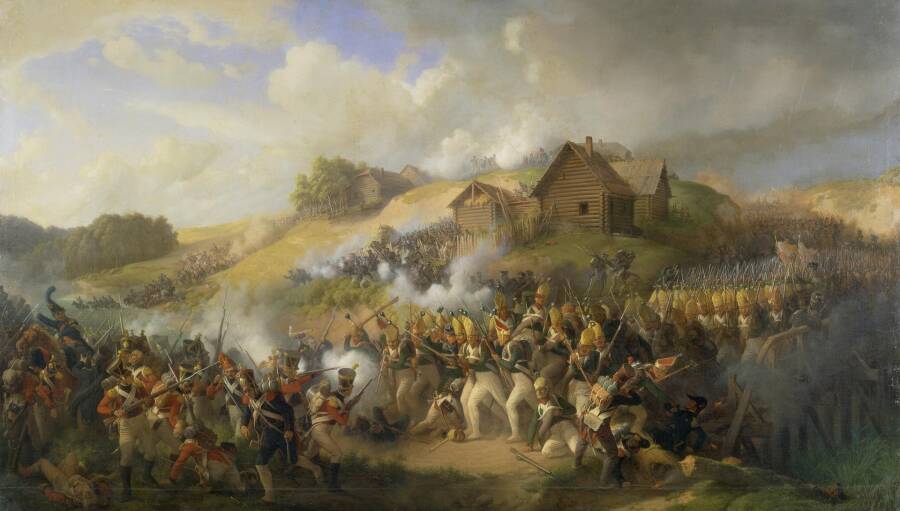 «Сражение при Клястицах 19 (31) июля 1812 года». Картина художника Петера фон Хесса, 1856 год