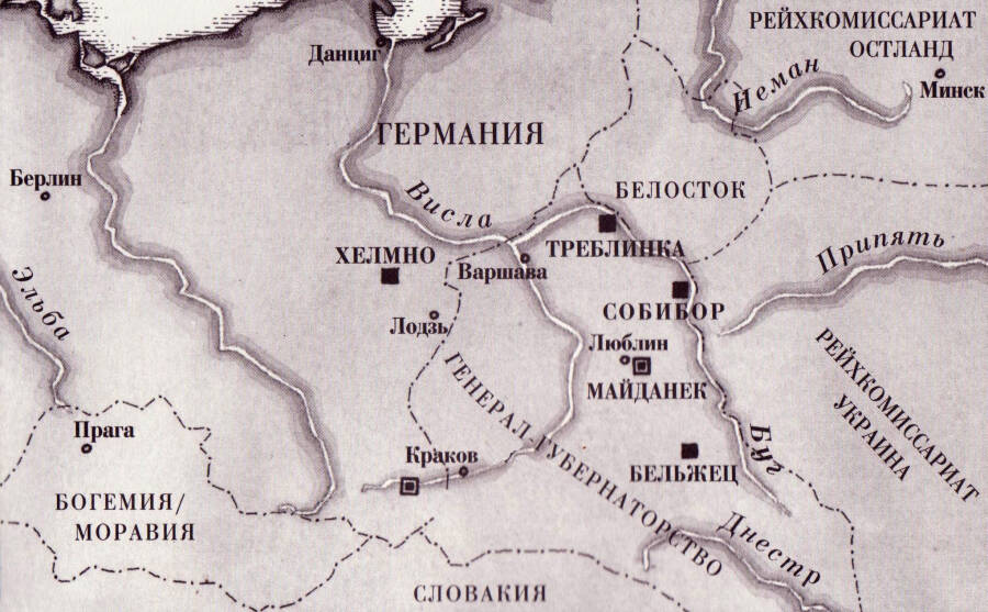План лагеря Собибор 