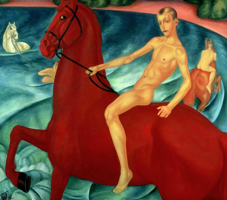 Купание красного коня. 1912. Третьяковская галерея