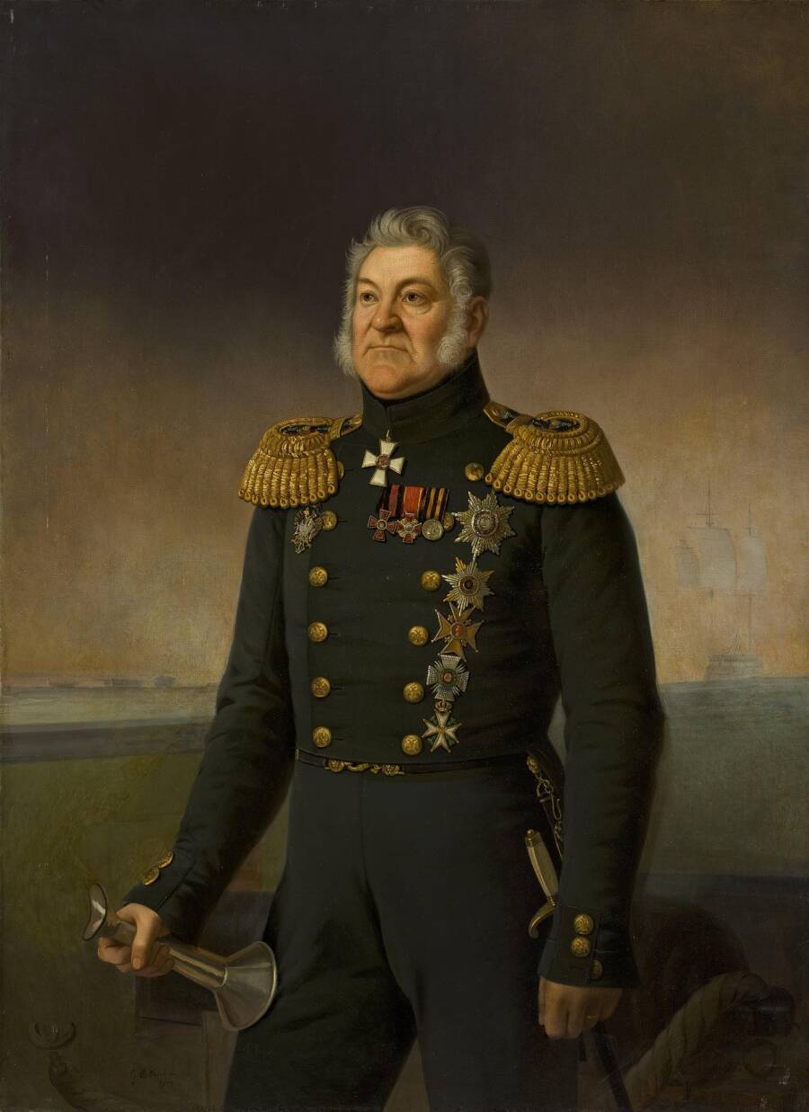 «Портрет адмирала Логина Гейдена». Художник Егор Ботман, 1877 год
