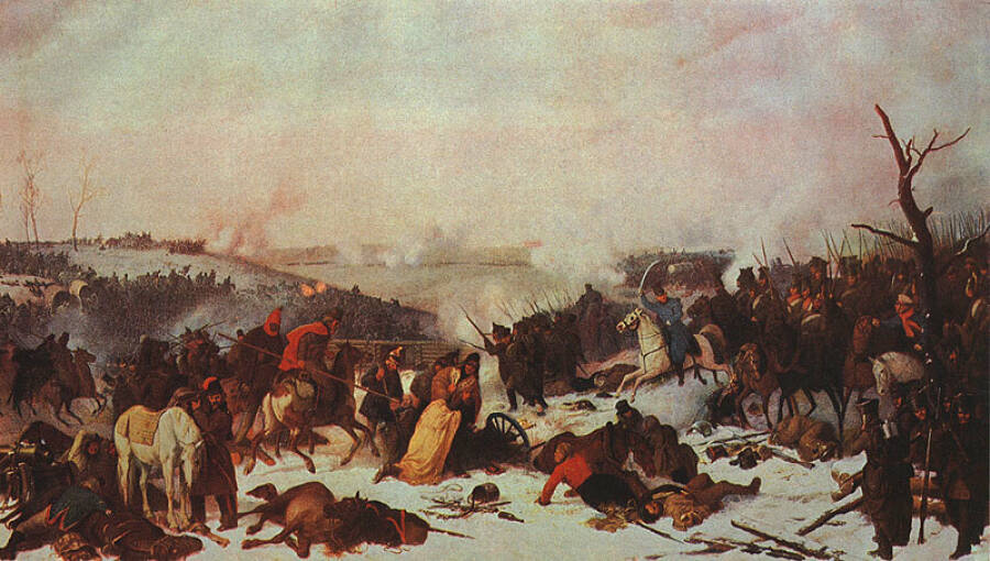 «Сражение при Лосьминке». Картина Петера фон Хесса, 1849 год