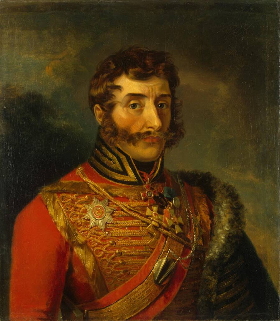 Портрет генерал-майора Ивана Дорохова из коллекции Военной галереи Зимнего дворца, мастерская Джорджа Доу, до 1825 года