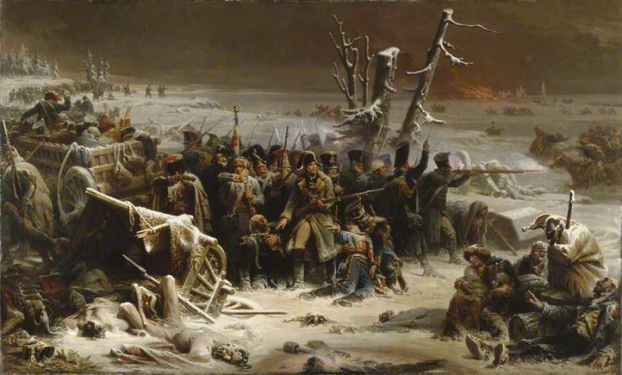 «Маршал Ней во время отступления из России». Картина художника Адольфа Ивона, 1856 год