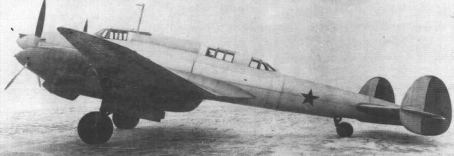 Высотный истребитель ВИ-100 на испытаниях, зима 1939-40 годов
