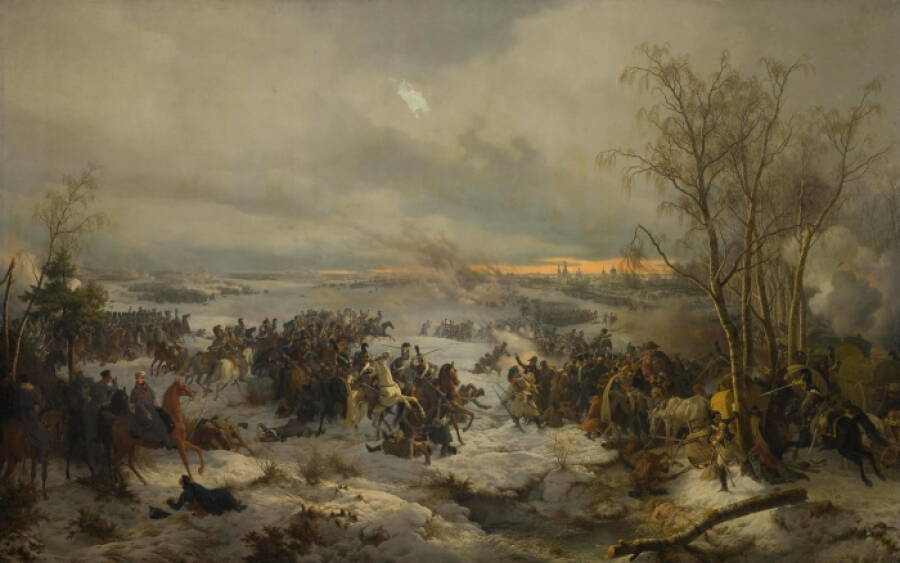 «Бой под Красным». Картина Петера фон Хесса, 1849 год