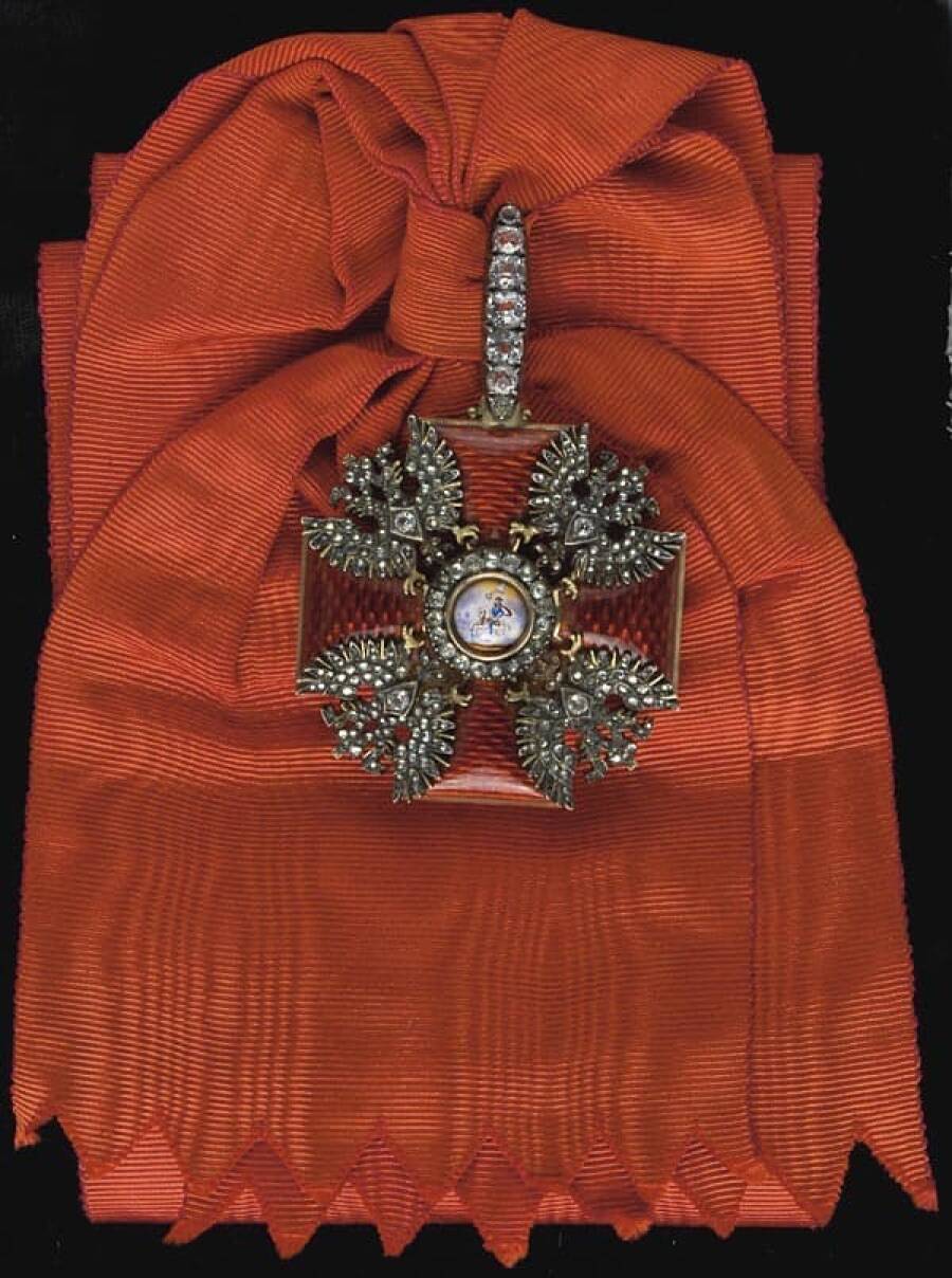 Звезда ордена святого благоверного князя Александра Невского с бриллиантами