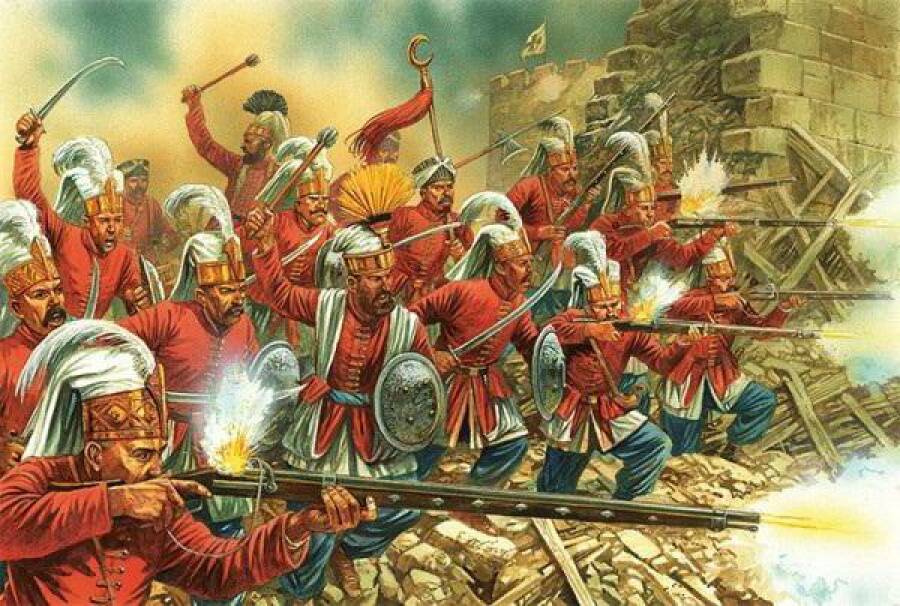 Янычары, основная мощь турецкого войска