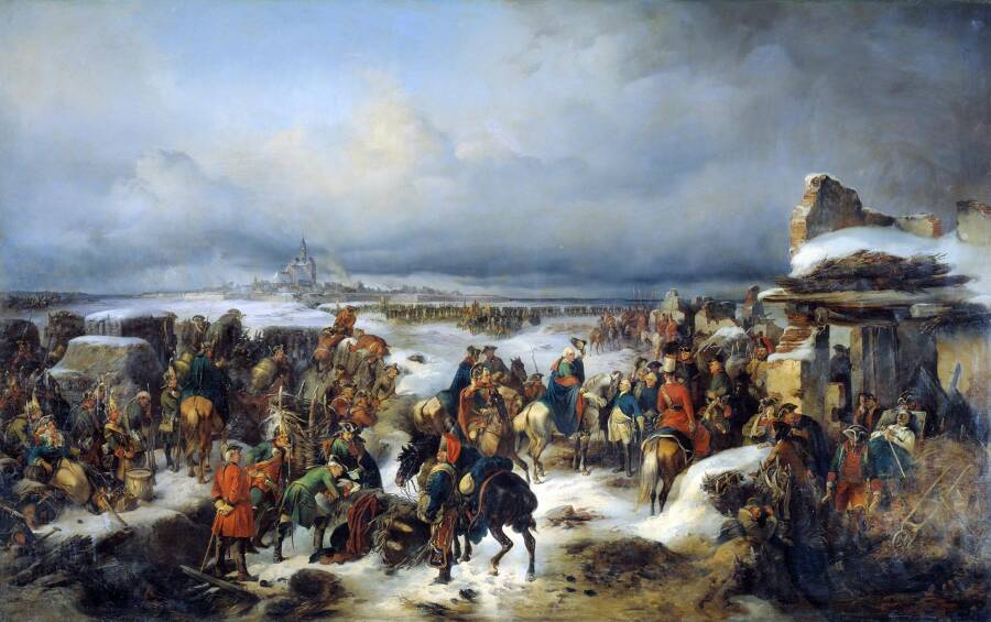 «Взятие крепости Кольберг». Картина художника Александра Коцебу, 1852 год