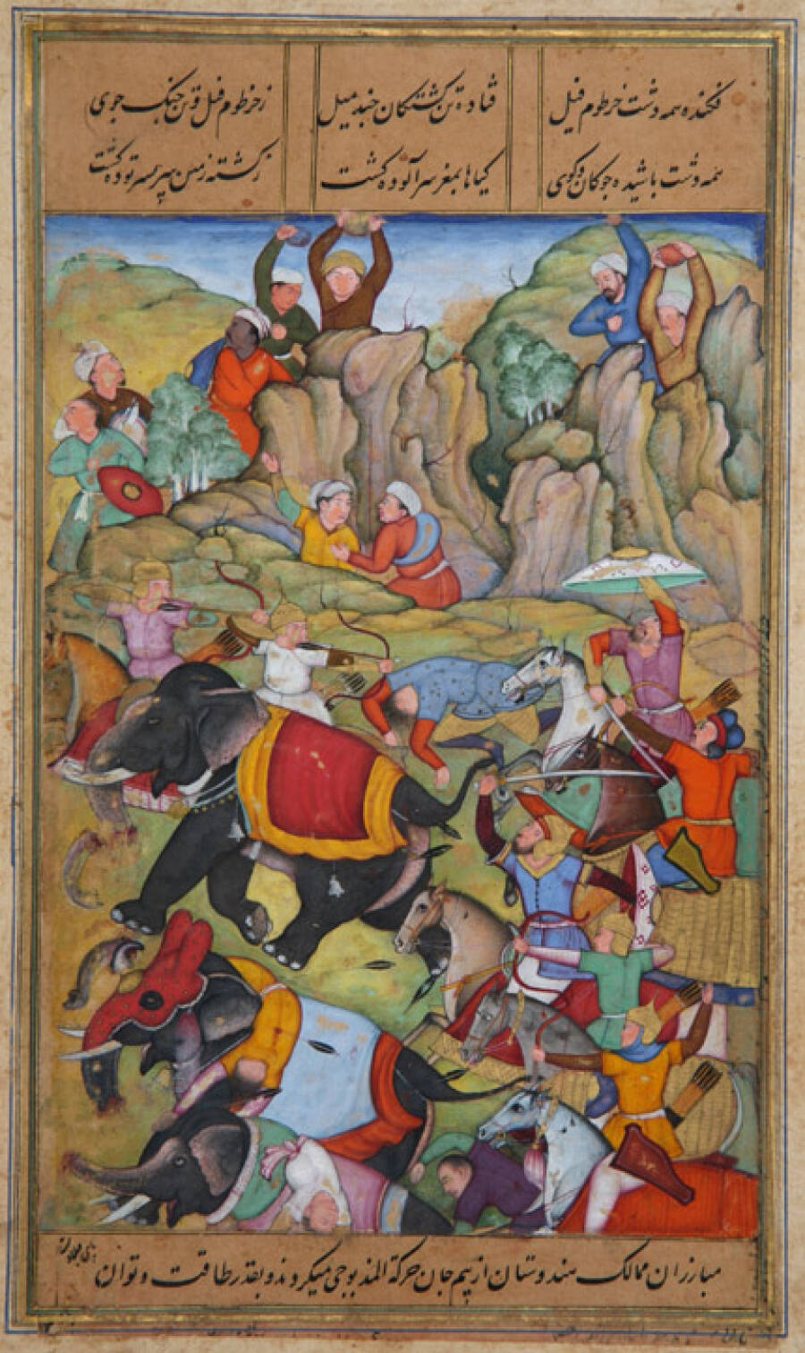 Тамерлан побеждает султана Дели.