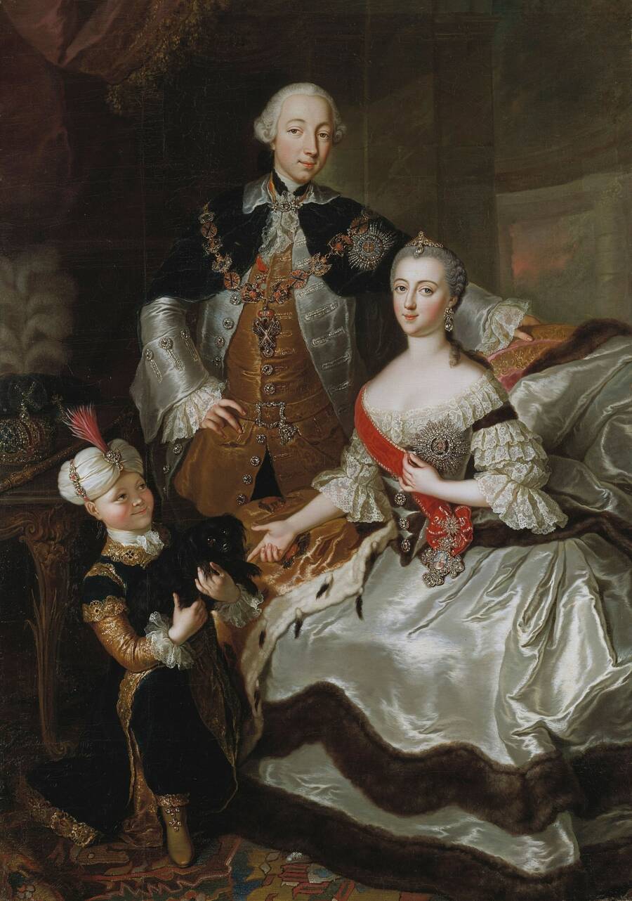 Пётр III и Екатерина II. 