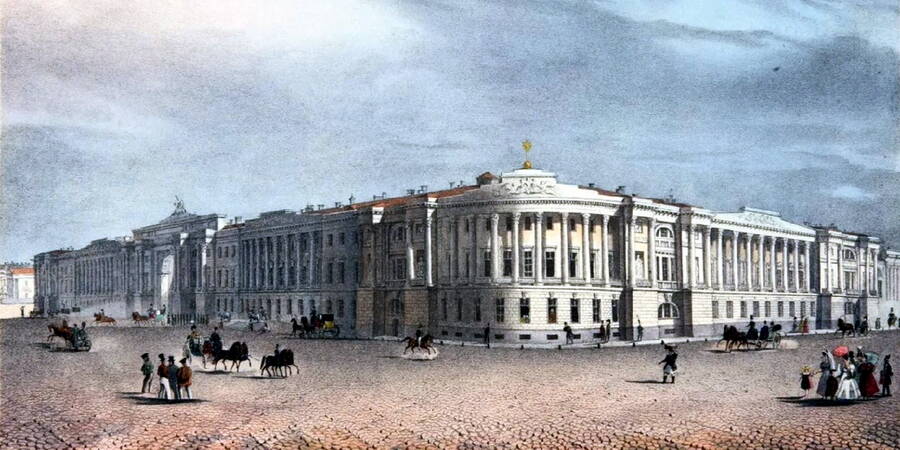 Здания Сената и Синода. Художник К.П. Беггров, 1838 год.