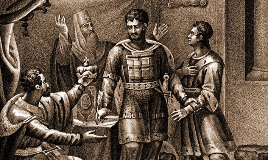 Великий князь Дмитрий Донской утверждает новый порядок наследования, 1389 год.