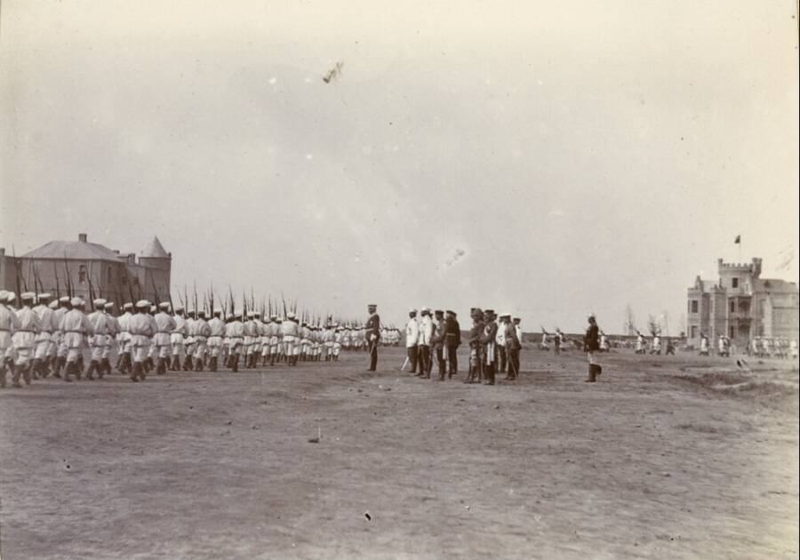 Русские войска во время подавления Ихэтуаньского восстания. 