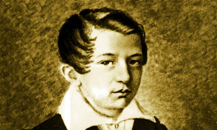 Иван Тургенев в возрасте 12 лет. С портрета работы художника И. Пиркса, 1830 год.