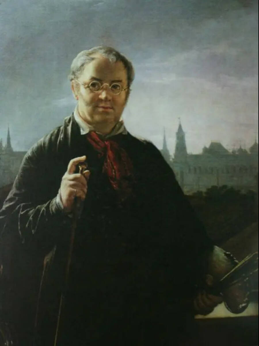 Автопортрет Василия Тропинина. 1844 год. Музей В. А. Тропинина.