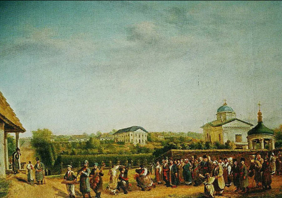  Картина «Свадьба в Кукавке». 1821 год. Государственная Третьяковская галерея.