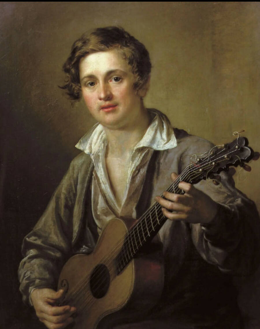 Картина «Гитарист». 1823 год. Государственная Третьяковская галерея. 