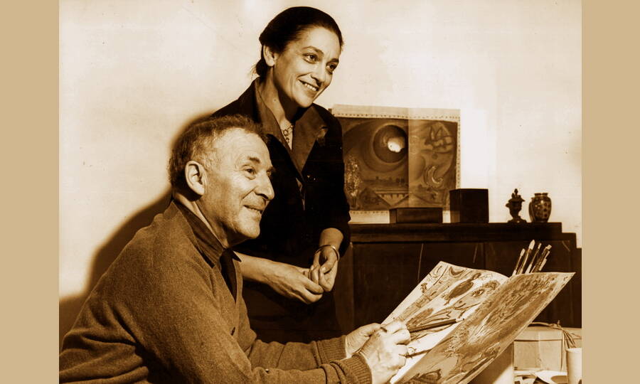 Марк Шагал и его вторая жена Валентина Бродская, 1960-е гг. 