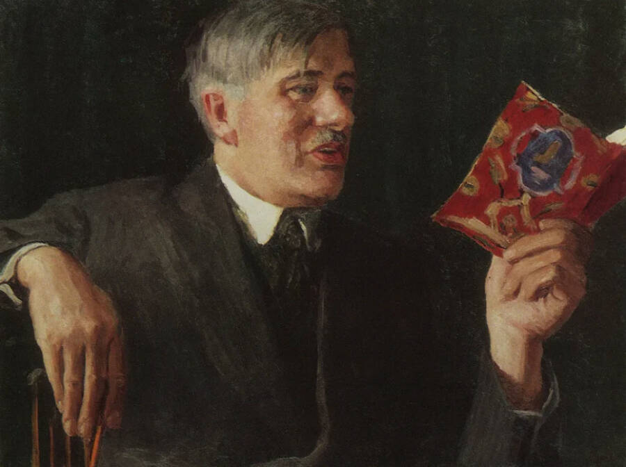  Портрет Корнея Чуковского. 1935 год. Киевская картинная галерея. 