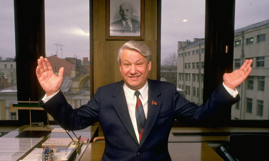 Председатель Госстроя СССР Борис Ельцин, февраль 1989 года. 