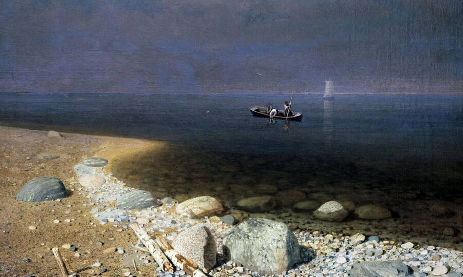 «Ладожское озеро», 1871 год (фрагмент). 