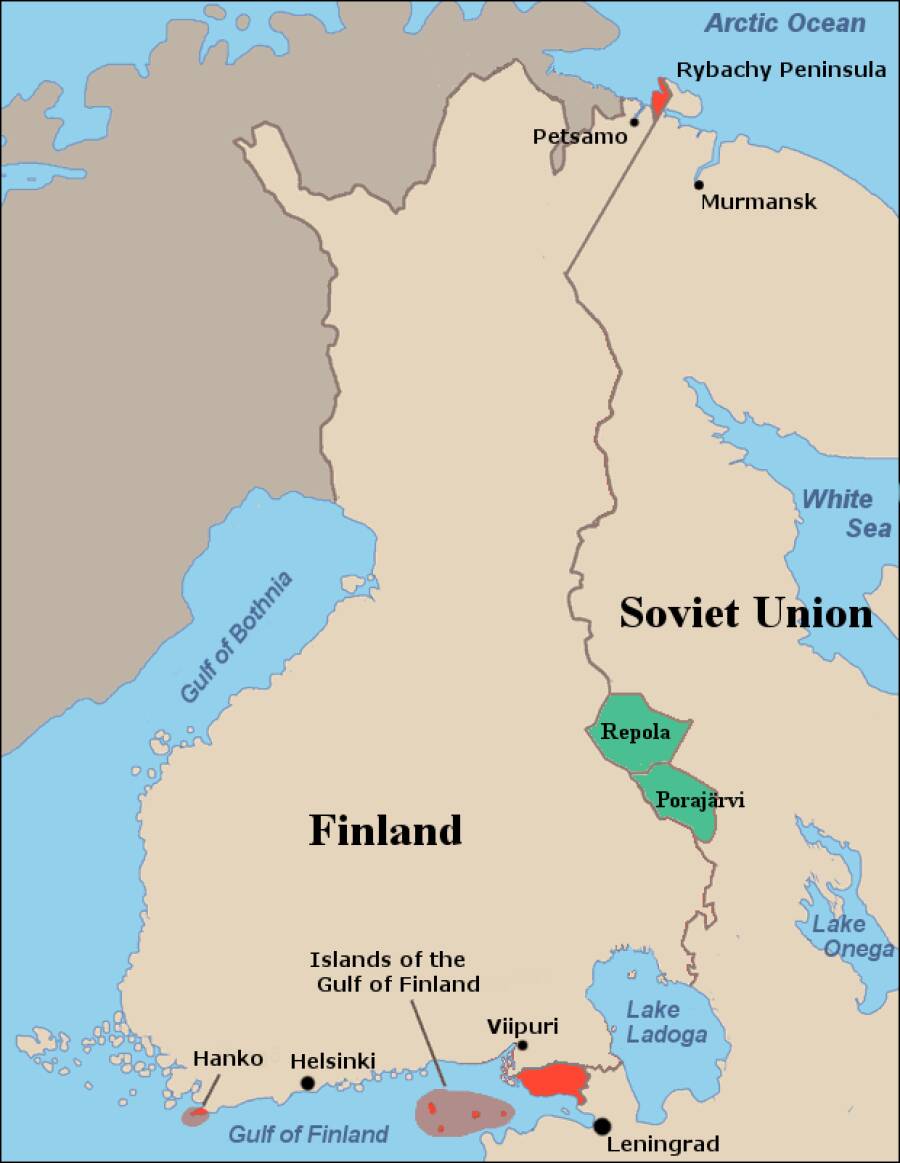 Советское предложение обмена территориями. 