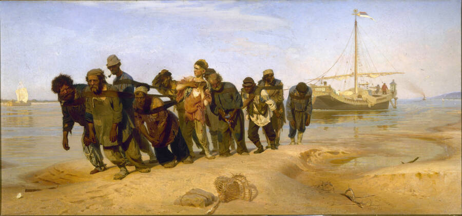 И. Е. Репин. «Бурлаки на Волге». 1870-1873