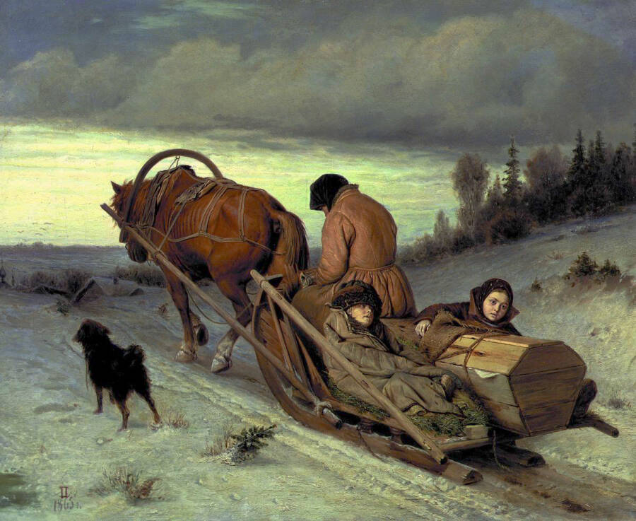 «Проводы покойника». 1865 год. Государственная Третьяковская галерея