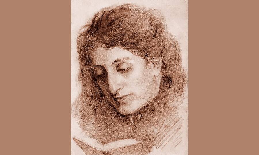 Единственное известное изображение Веры Куинджи – маленький карандашный рисунок, сделанный её мужем в 1875 году. 