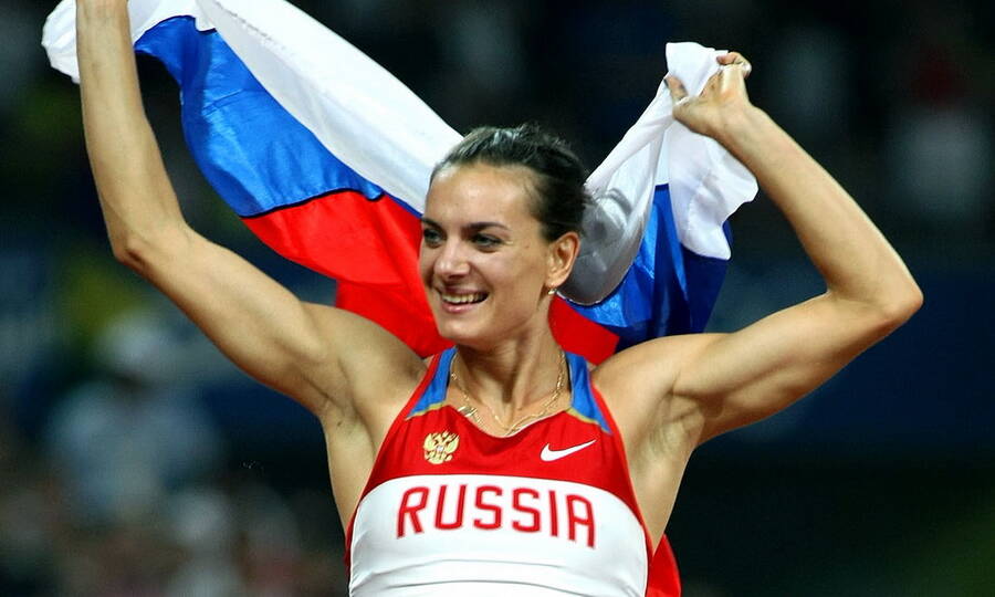 Многократная рекордсменка мира, двукратная олимпийская чемпионка по прыжкам в высоту Елена Исинбаева. 