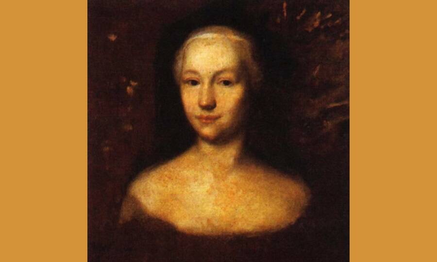 Портрет великой княжны Анны Леопольдовны. Некоторые исследователи считают картину написанной А.М. Матвеевым в 1730-е гг. 